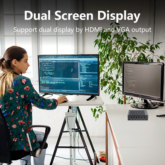 Dual Display Support of HDMI + VGA