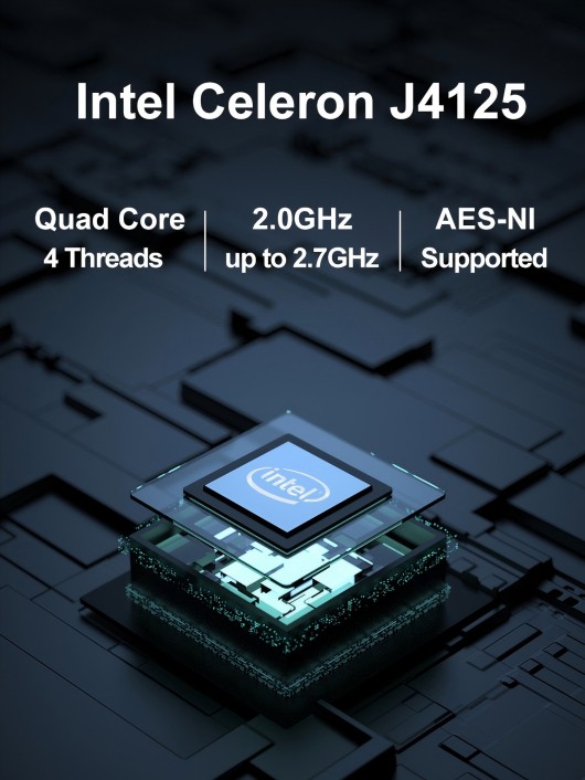 Pfsense Mini PC with Celeron J4125 in NUC Design