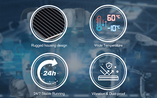 Rugged Design for 24/7h  Operation