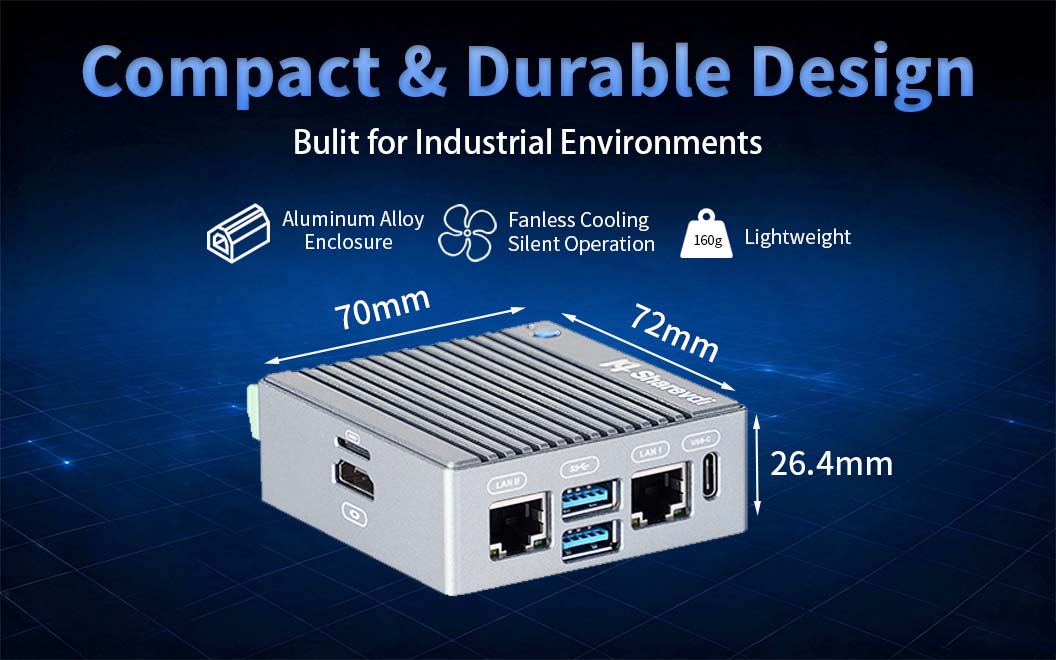 Compact Fanless Aluminum Alloy Housing
